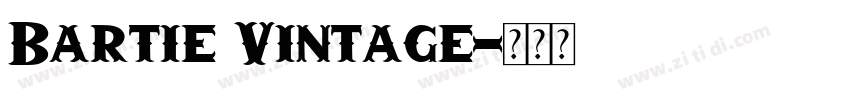Bartie Vintage字体转换